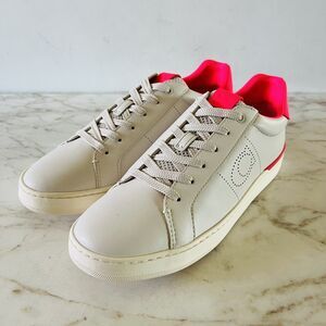 COACH Chalk Neon Pink Lowline Low Top Sneakers - US 9.5